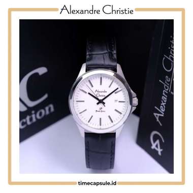 Jam Tangan Wanita ALEXANDRE CHRISTIE Original AC 1026 LD Garansi Resmi 1 Tahun SILVER WHITE