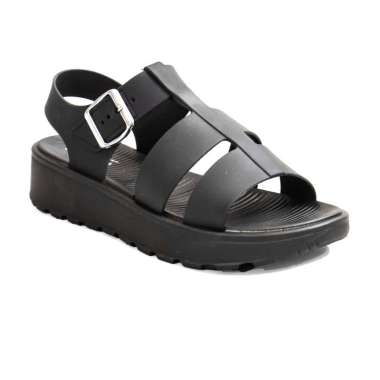 Dr. Kevin Sepatu Sandal Hak Rata Flat Wanita Tali Belakang 561-108 Hitam 40