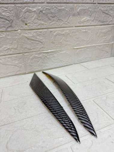 Cover Garnis Alis Lampu Depan Nemo PCX 150 Black Carbon Cover Alis Lampu PCX Nemo Karbon PNP