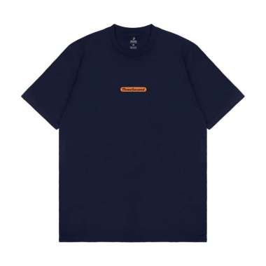 3Second Men's T-Shirt Short Sleeve Regular Fit Cotton Youth Culture OL-C400525 Blue L