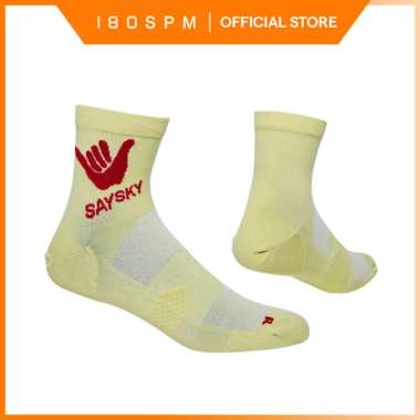 SAYSKY - Unisex Graphic Combat Socks 400, Green - Kaus Kaki Lari Pria dan Wanita M-L