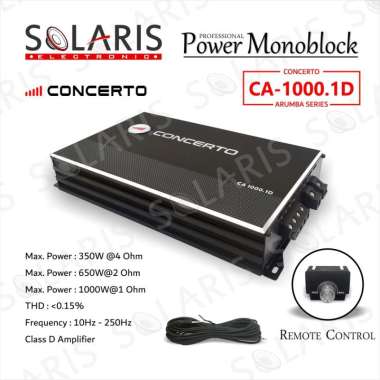 POWER MONOBLOCK Class D CA-1000.1D ARUMBA SERIES 1 Channel Original