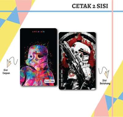 KARTU EMONEY ETOLL SUPERHERO STAR WARS MANDIRI EMONEY BNI TAPCASH BRIZZI BRI - 2 SISI MANDIRI EMONEY