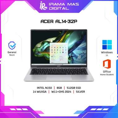 ACER AL14-32P INTEL N150/8GB/512GB SSD/14 WUXGA/W11+OHS 2024 - (SILVER, BLUE) BLUE (AL14-32P-C1ES)