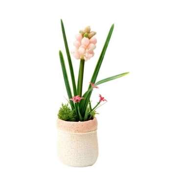 Bunga Artificial Dekorasi Ruangan Cantik Aneka Jenis Dengan Pot Unik Bahan Plastik WMO IF5932 Bunga 