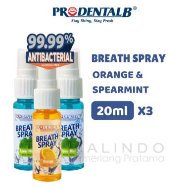 BELI 2 GRATIS 1 ProdentalB Breath Spray Penghilang Bau Mulut Parfum Mulut Mouth Spray Penyegar Mulut