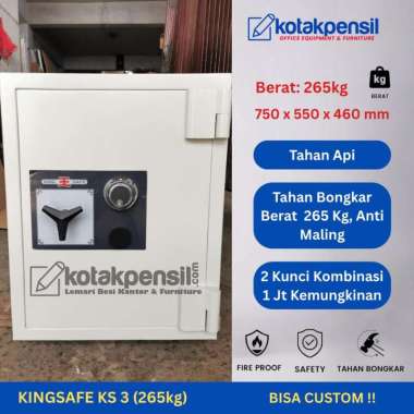 Brankas Kingsafe KS 3 Brankas Besar King Safe Tahan Api Tahan Bongkar|Brangkas Uang dan emas