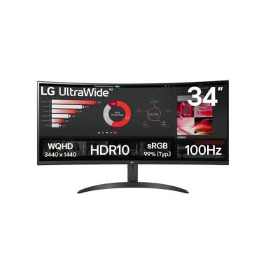 LG 34WR50QK-B | 34" Monitor UltraWide QHD Curved