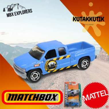 Matchbox Mobil Pickup Truck 1999 Chevrolet Silverado Biru MBX Explorers