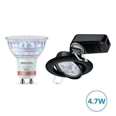 Philips Lampu Spotlight Smart Wifi LED MR16 4.7W GU10 Bluetooth Color RGB GU10 dengan fitting dan fr