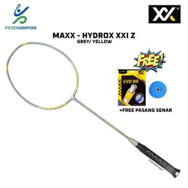 Raket Badminton MAXX Hydrox XXI Z Series Black Yellow