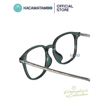 KACAMATAMOO Frame kacamata Square SQ9011 RAMADHAN COLLECTION Kacamata Kotak Pria Wanita Hijau