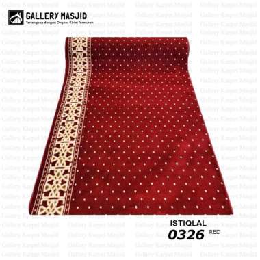 PT. GMI - Jual Karpet Masjid Murah Turki Tebal 12mm Istiqlal / Karpet Sajadah Masjid Roll Warna Mera