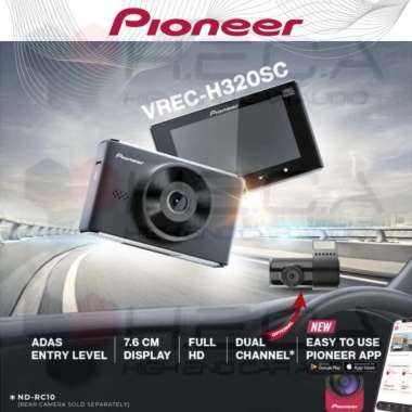 Pioneer VREC-H320SC Dashcam 3” DVR ADAS Camera Dashboard Dash Cam