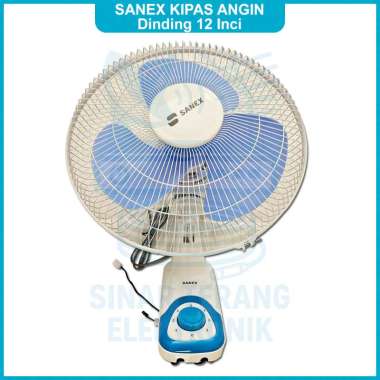 Sanex Kipas Angin Dinding 12 Inch Biru