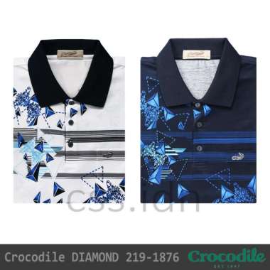 Kaos Kerah Pria Crocodile Diamond 219-1876 Putih L