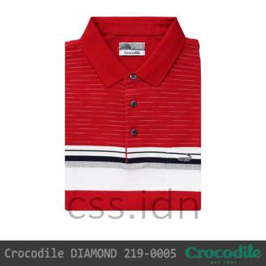 Kaos Kerah Pria Crocodile Diamond International 219-0005 Merah XL
