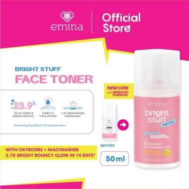 EMINA Bright Stuff Face Toner - Toner Wajah Cerah Glowing Emina Toner 50ml