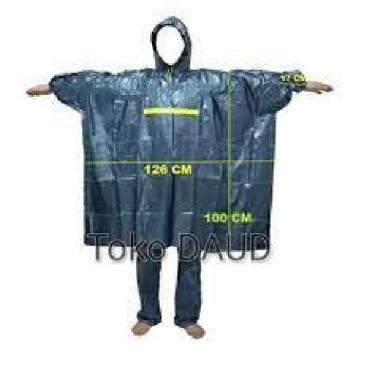 Jas Hujan Ponco Lengan Big Top Tiger Head 68209 Biru