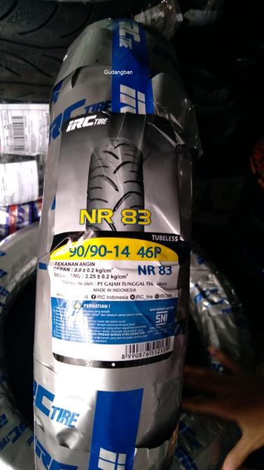 Ban luar IRC NR83 90 90 14 NR 83 Tubeless motor matic free pentil TL