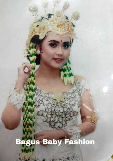 Ronce Melati Sunda Ala Jurai Panjang dan Pendek Aksesories Rambut Hijau