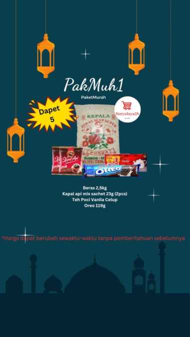 Paket sembako / Parcel Lebaran / Paket Ramadhan / Paket sembako murah PAKMUH 2