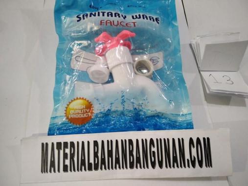 kran air taman cuci piring plastik pvc keran tembok wastafel