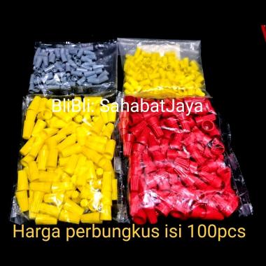 Lasdop 1mm / Lasdop 4mm / Lasdop 6mm isi 100pcs Lasdop P1 P4 P6 Konektor Kabel 100 pcs Wire Connecto