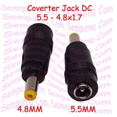 Converter Jack DC 5.5 ke 4.8 4.0 x 1.7MM Male 5.5-4.8x1.7