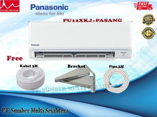 AC INVERTER PANASONIC SIBIRU 1.5 PK CS/CU-PU12AKJ I CSCU-PU12AKJ Paket Pasang