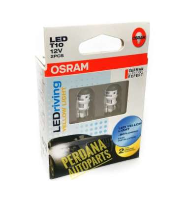 Lampu Senja & Plat Nomor Led Osram T10 Yellow Light Kuning