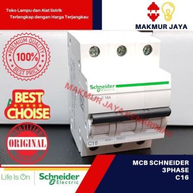 mcb 3 phase 10A 16A 20A 32A 63A schneider / mcb 3p 10A16A 20A 32A 63A ukuran 63A