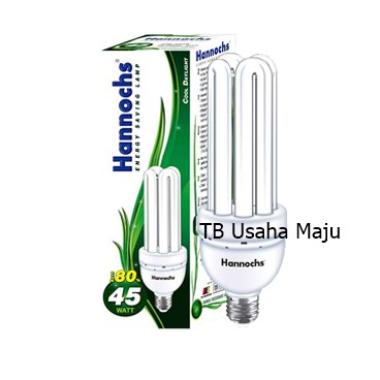 Bohlam Hannochs Bola Lampu PLC Green 4U 45W