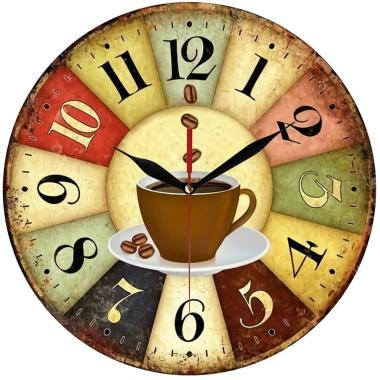 Jam Dinding Unik/Jam Dinding Kayu Vintage Coffee