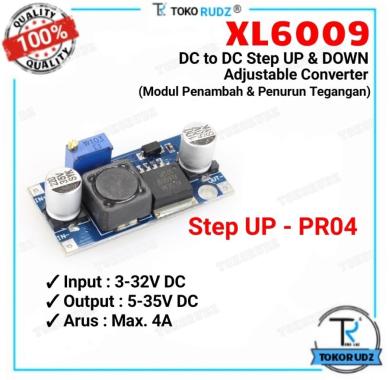 Step UP DOWN DC to DC XL6009 Modul Buck Boost Penaik Penurun Tegangan - PR04 PR04 - STEP UP