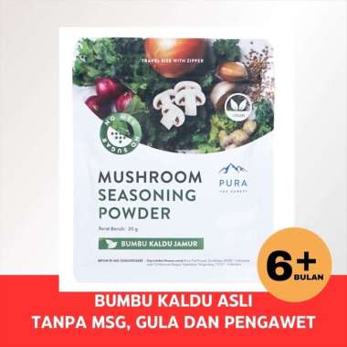 PURA Seasoning Kaldu Jamur Asli Non MSG Kaldu MPASI 20g