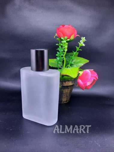 botol parfum spray kaca mewah dove kotak silver 100ml antik