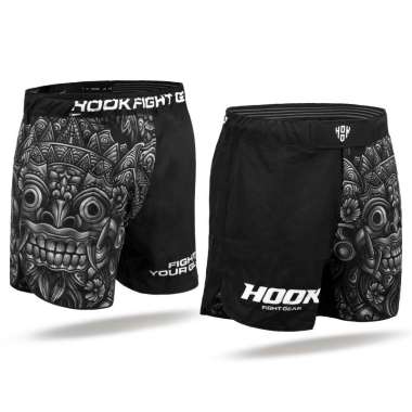 Celana MMA Hook Fight Gear, MMA Shorts Hook, Celana Muay Thai, Celana Kick Boxing, Hybrid Shorts Hoo