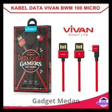 VIVAN KABEL DATA BWM100 USB MICRO ANDROID FAST CHARGING 2.4A ORIGINAL