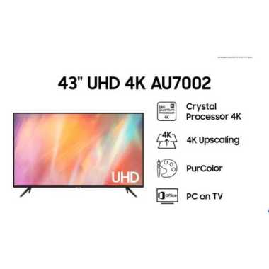 SAMSUNG 43AU7002 SMART LED TV 43 inch Crystal UHD 4K - AU43UA7002K 43AU7002