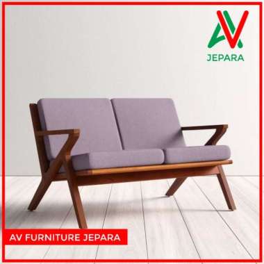 KURSI SOFA RETRO KAYU JATI - SOFA RUANG TAMU MODERN JATI - SOFA TAMU