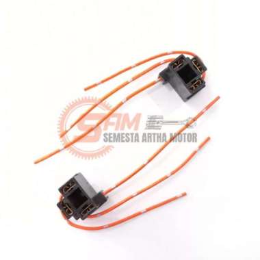 Fiting Lampu H4 Soket Socket HS1 Bohlam Motor Mobil 3 Kabel Kuat Awet