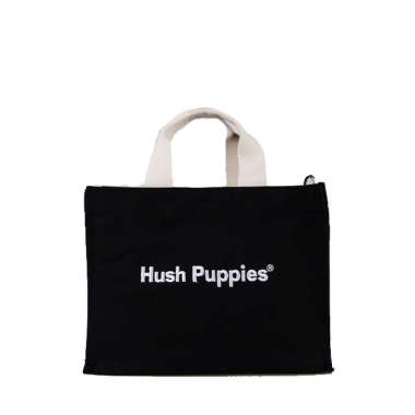 Hush Puppies Tas Wanita Canvas Tote Bag L Black Black