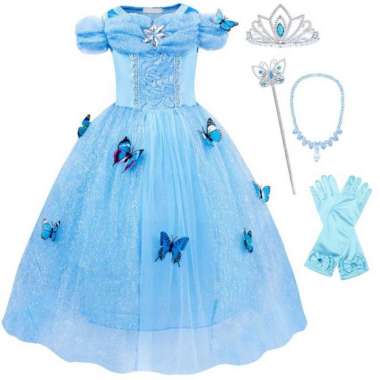 KOSTUM PRINCESS ANAK / DRESS PRINCESS ANAK / KOSTUM ANAK / GAUN ANAK - 130 Cinderella