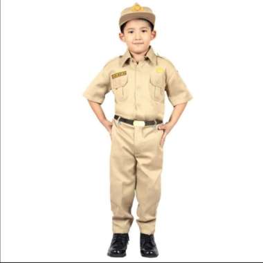 BAJU PNS ANAK SERAGAM PNS ANAK KOSTUM PEGAWAI NEGRI ANAK PROFESI ASN - topi pns
