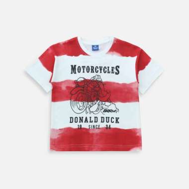 Rodeo Junior Tshirt/ Kaos Anak Laki Red/ Donald Duck TieDye Printing S