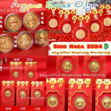 PROMO - ANGPAO EMAS 24K ANGPAO GOLD 0,1GR ASLI KADAR 999 KELINCI IMLEK 2023 1