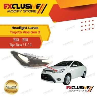 KACA MIKA LAMPU TOYOTA VIOS GEN 3 (2013 - 2018) TIPE LIMO / E / G Kiri