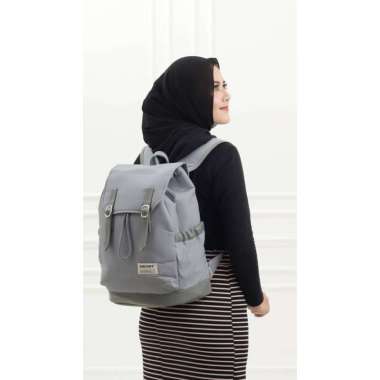 Tas Kuliah Ransel Anti Air Backpack Laptop Up to 14 inch JP2 ABU