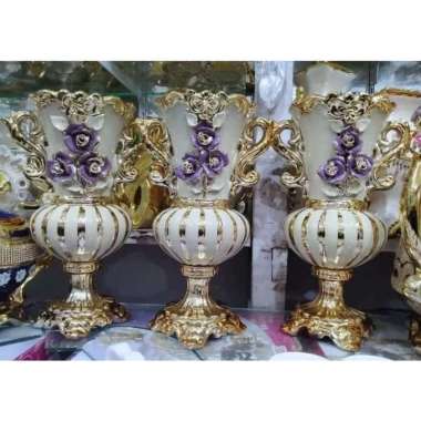 Pajangan cantik/pajangan mewah pajangan keramik /pajangan meja / keramik pajangan Packing kayu